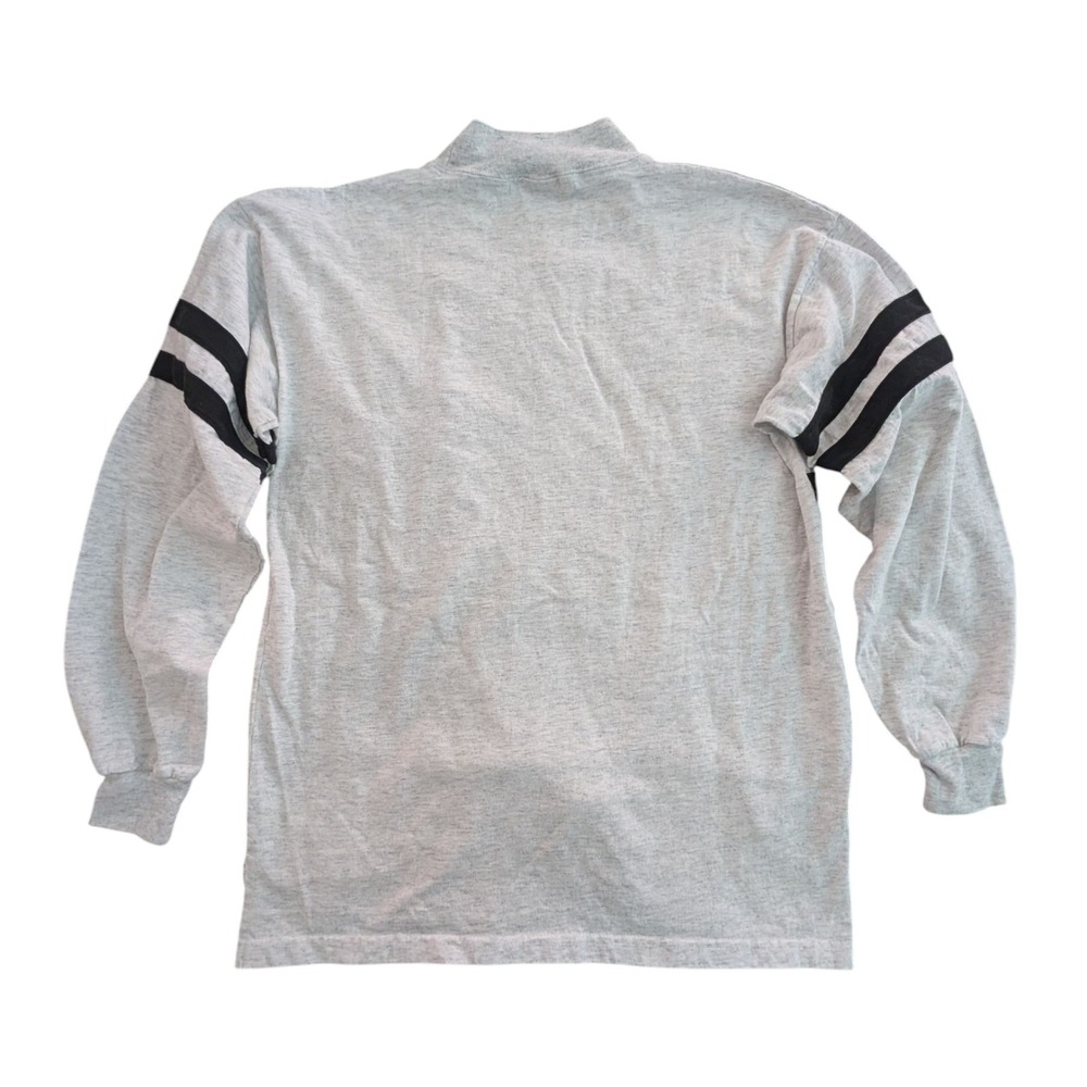 Vintage‎ Raiders Front Row NFL Football T-Shirt Gray Black Long Sleeve Large - Picture 2 of 7